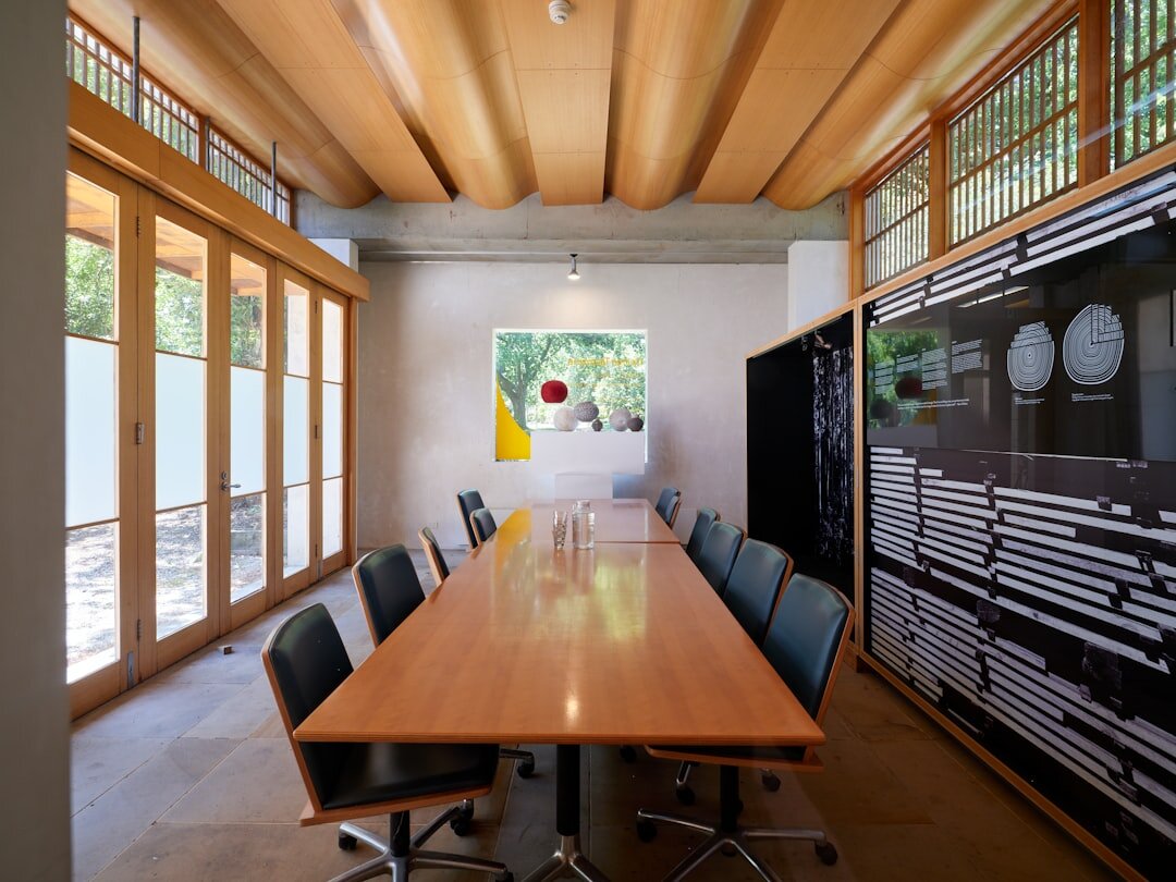 Editorial team meeting in a modern conference room